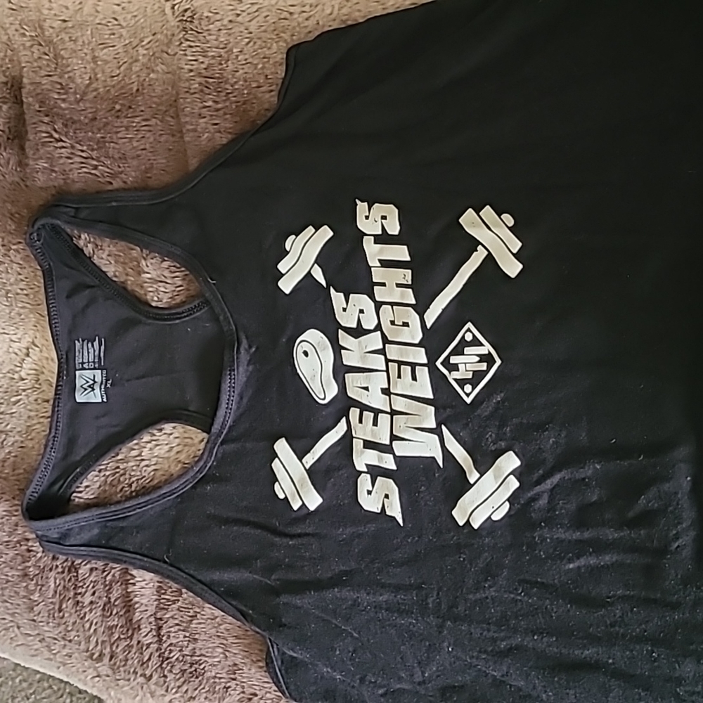 Women's WWE Black Tank Top Sz XL